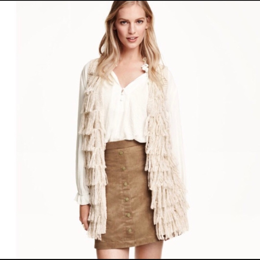 H&M Fringe Vest